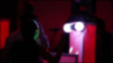 Party dj ışıklar, insanlar dans geceleri