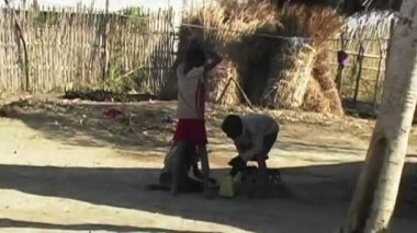 Mozambik Afrikalı Çocuk