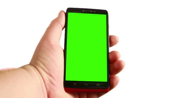 Usar un teléfono inteligente — Vídeo de stock