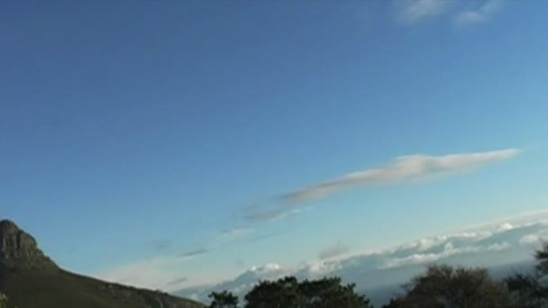 山和日落在开普敦 — 图库视频影像