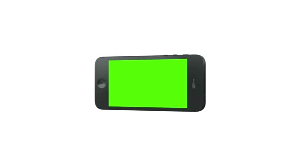 Teléfono inteligente con pantalla verde — Vídeos de Stock