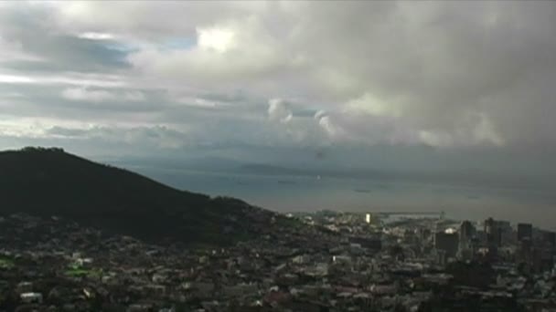 Weergave op de top van Tafelberg — Stockvideo