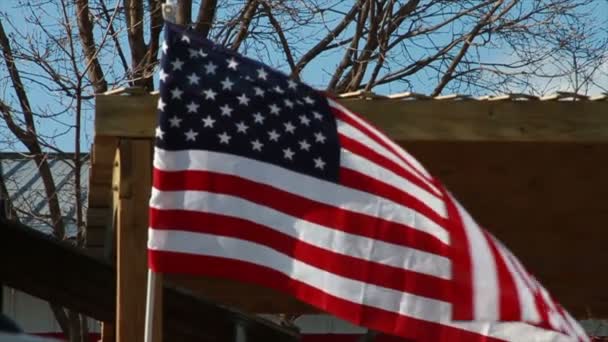 Amerikan bayrağı — Stok video