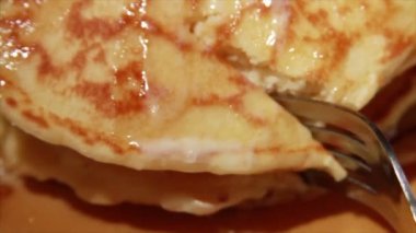 Pancakes with Butter and Syrup