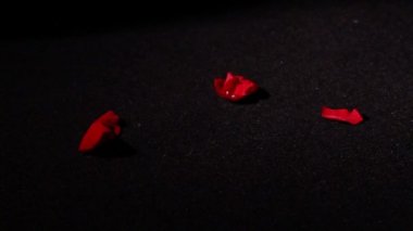 gül yaprakları yere