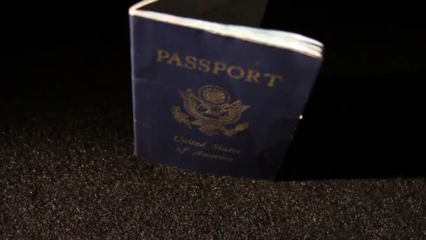 Pasaporte de Estados Unidos de América — Vídeo de stock