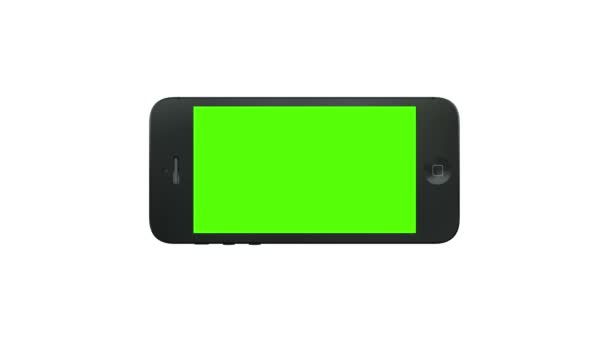 Teléfono inteligente con pantalla verde — Vídeos de Stock