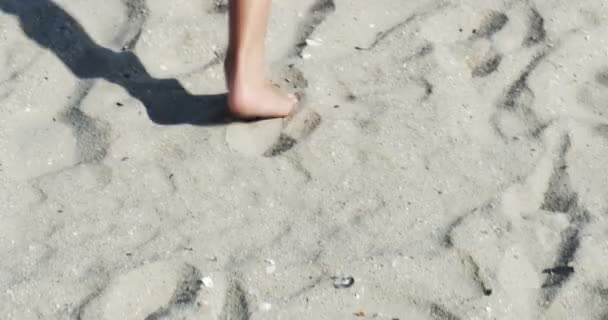 Correndo na praia — Vídeo de Stock