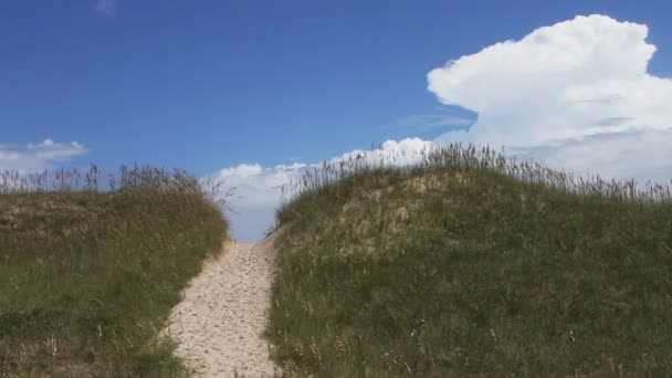 Dune de sable à la plage 
