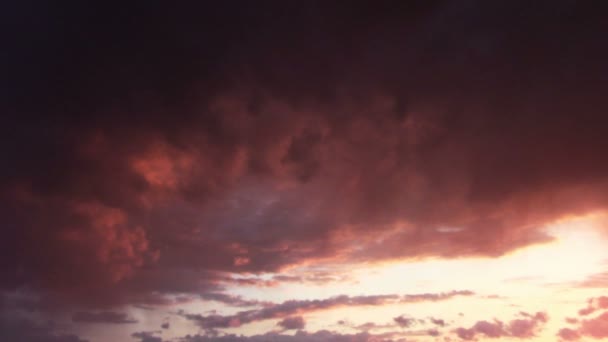 Sunset With Clouds — Stock Video