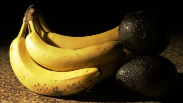 Banane e avocado — Video Stock