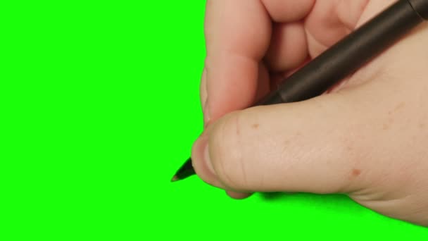 Schreiben mit Stift — Stockvideo