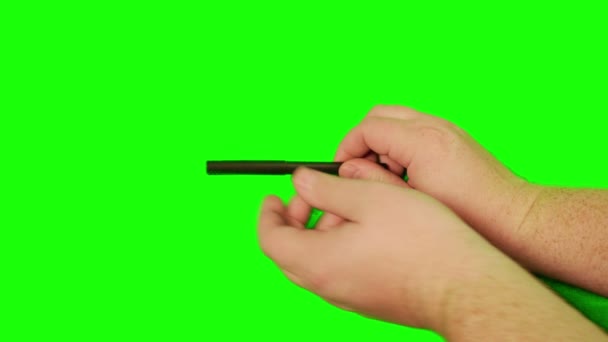 Schreiben mit Stift — Stockvideo