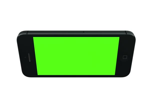 Animação de telefone inteligente com tela verde — Vídeo de Stock