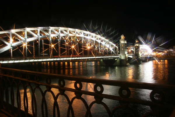 Bridge in the night — Stock Photo, Image