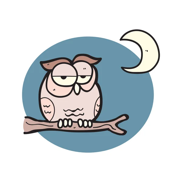Dibujos animados cutes owl — Vector de stock
