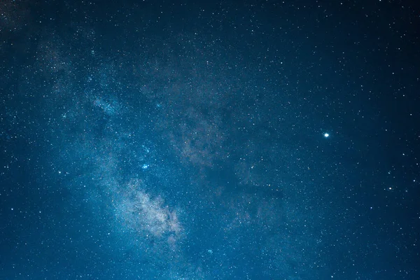 Milchstraße Galaxie Langzeitbelichtung Mit Körnung Die Panorama Ansicht Milchstraße Ist — Stockfoto