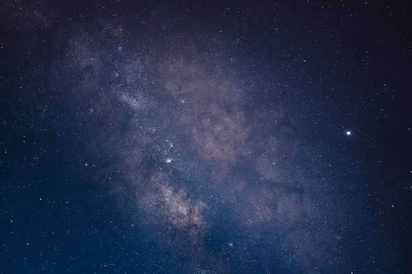 Mléčná Dráha Galaxy Dlouhá Expozice Fotografie Obilím Panorama Pohled Mléčná — Stock fotografie
