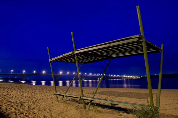 Plaża w nocy — Zdjęcie stockowe