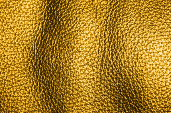 Golden leather texture — Stock Photo, Image