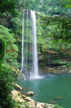 Misol-Ha waterfall, Chiapas, Mexico clipart