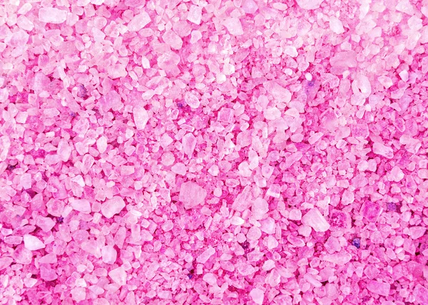 Spa bath różowy kryształów soli tekstura tło — Zdjęcie stockowe
