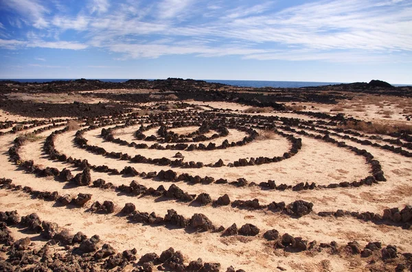 Stensättningar i lanzarote — Stockfoto