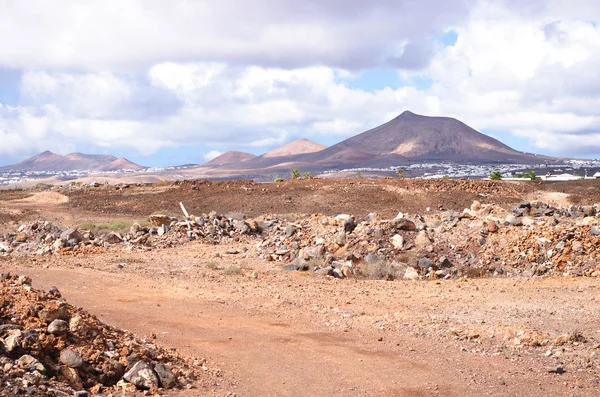 Lanzarote, volcanic landscape — Stock Photo, Image