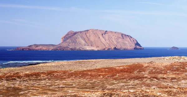 Montana Clara and Roque del Oeste, Chinijo Islands — Stock Photo, Image