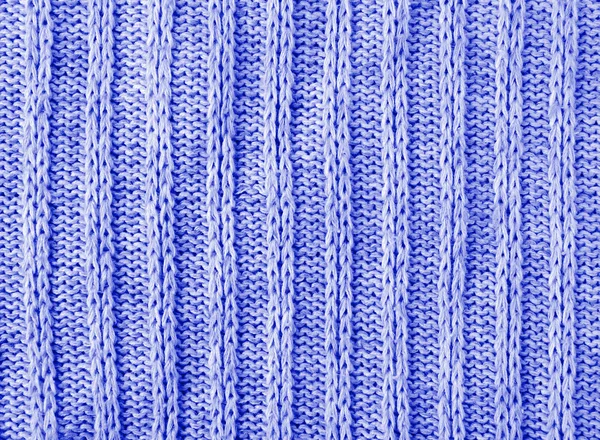 Bleu tricot texture fond — Photo