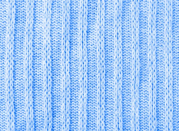 Knitwear texture blue background — Stock Photo, Image