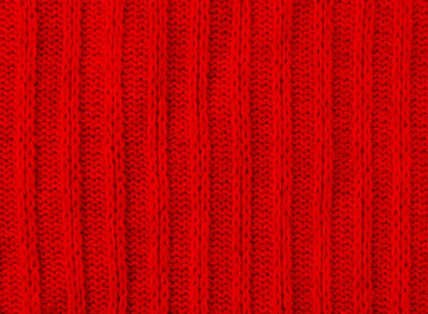 Czerwony dzianina tekstura tło — Zdjęcie stockowe