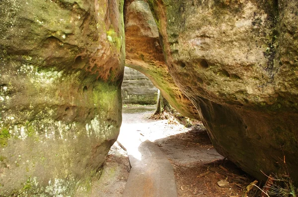 Szczeliniec Wielki dans les montagnes de Gory Stolowe, Pologne — Photo