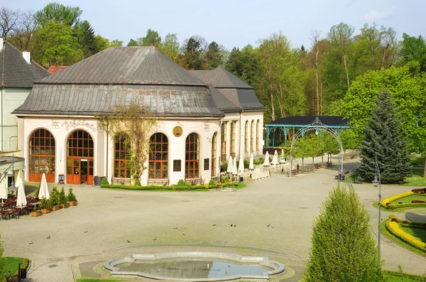 Pump-room and the park gate in Kudowa Zdroj, Poland