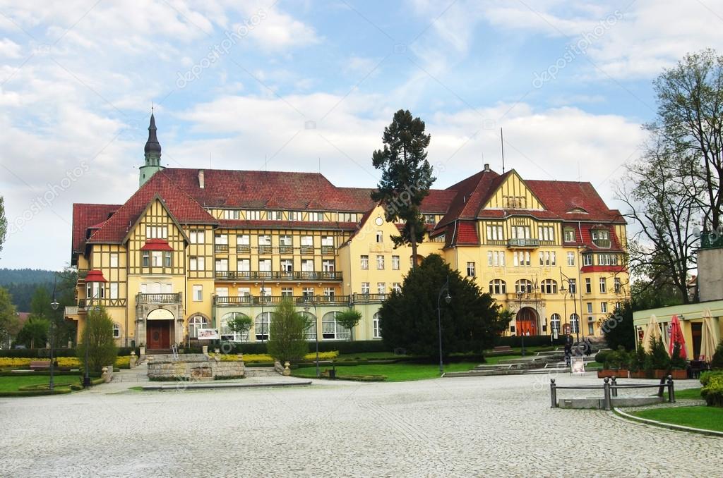 The old sanatorium in Kudowa Zdroj, Poland