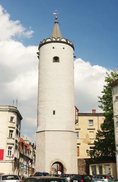 Paczkow silesian city of towers, Polonia — Foto de Stock