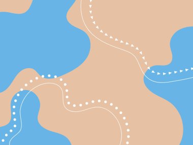 mavi ve kahverengi sıvı geometrik arkaplan ve eğri deseni şekillendirir