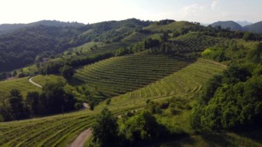 Montevecchia ve Curone Valley bölge parkının manzarası, Brianza, Lombardy, İtalya