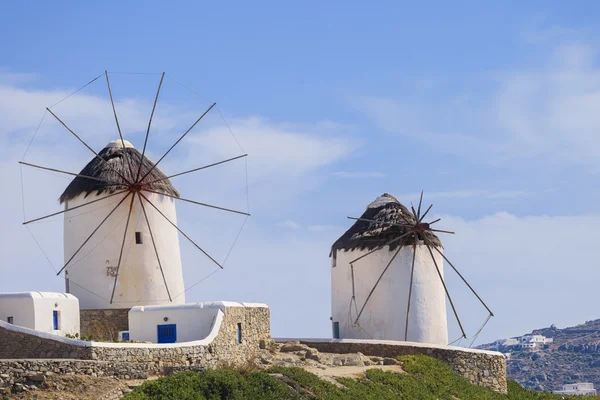 I famosi mulini a vento Mykonos — Foto Stock