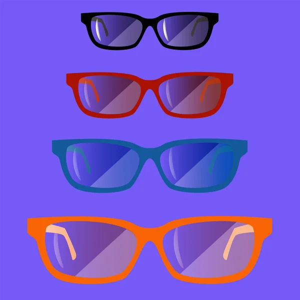 Set of glasses01 — Stock Vector