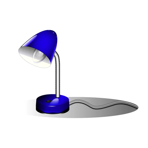 Blue reading lamp — Wektor stockowy