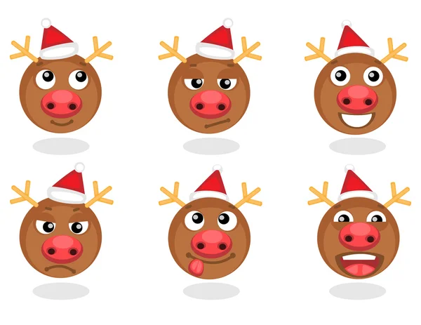 Rudolph smilies Vectorbeelden