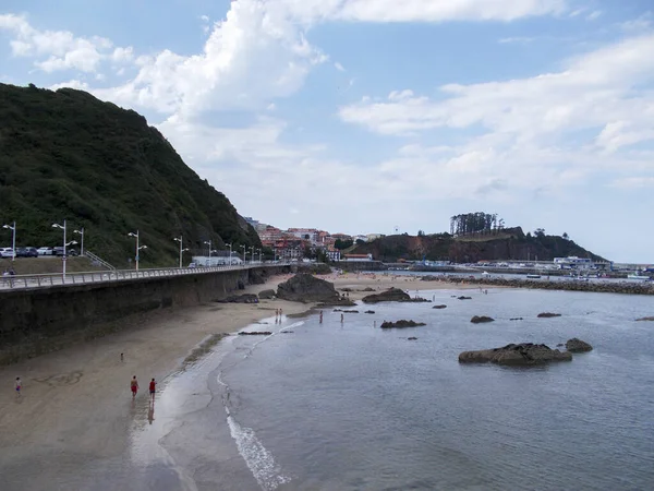 Costa Candas Einem Tag Mit Blauem Himmel Und Einigen Wolken — Stockfoto