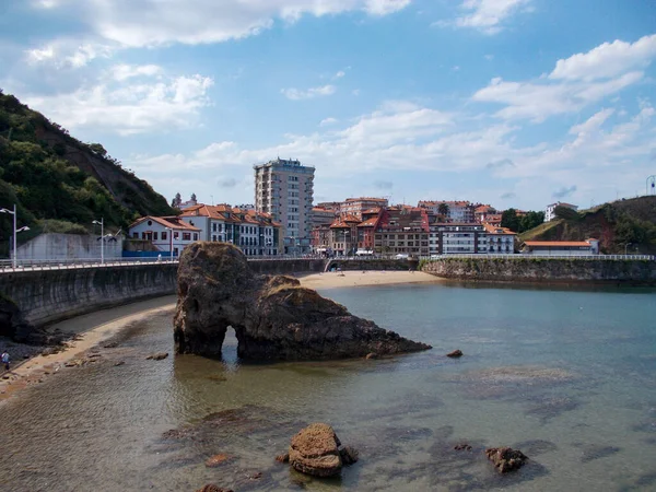 Costa Candas Einem Tag Mit Blauem Himmel Und Einigen Wolken — Stockfoto