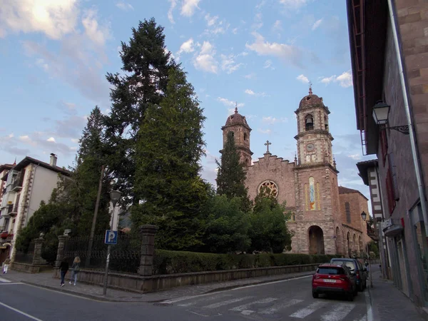 Gemeente Elizondo Baztan Vallei Met Rivier Bidasoa Stuwdam Navarra Spanje — Stockfoto