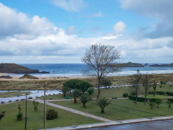 Playa Noja Cantabria España Costas Ciudades Costeras Norte España Europa — Foto de Stock