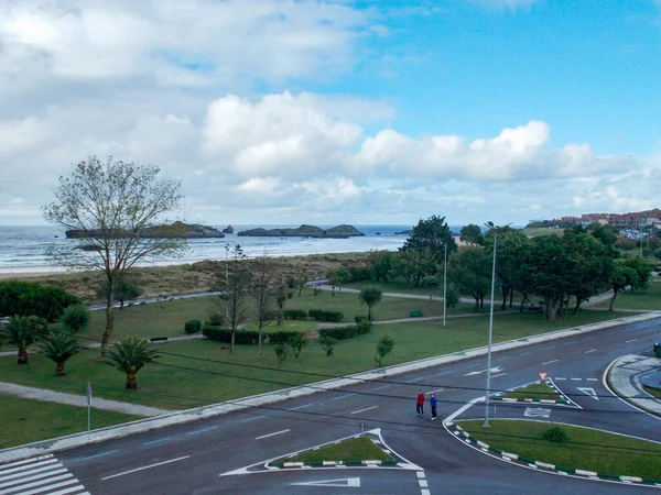 Praia Noja Cantábria Espanha Litoral Cidades Costeiras Norte Espanha Europa — Fotografia de Stock