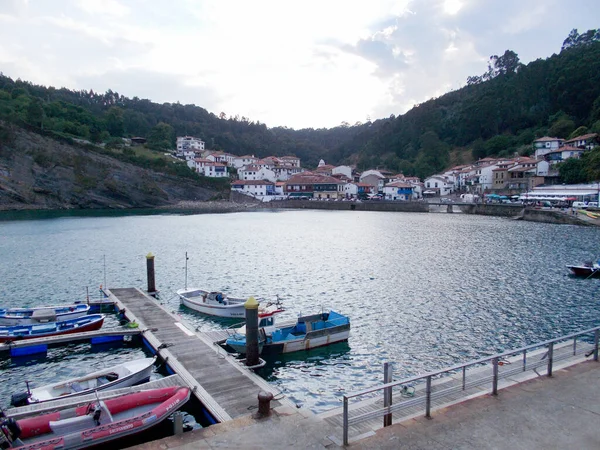 Tidigare Spanien August Tazones Hamn Asturien Spanien Europa Horisontell Fotografering — Stockfoto