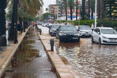 Lorca. Murcia. Spain. 2025. Floods. Flood. Streets, promenades and beach flooded. Rains. Storms. Storm. Tropical. Hurricane. Dead. Disappeared. Heavy rain. 2024. Cyclone. Valencia. Spain. torrential. Flooding. Albacete. Barcelona. Zaragoza