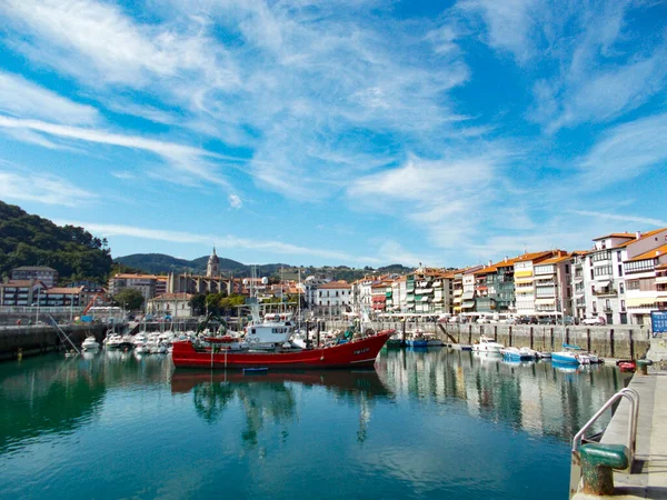 Hafen Und Strand Der Gemeinde Lekeitio Lequeitio Baskenland Norden Spaniens — Stockfoto